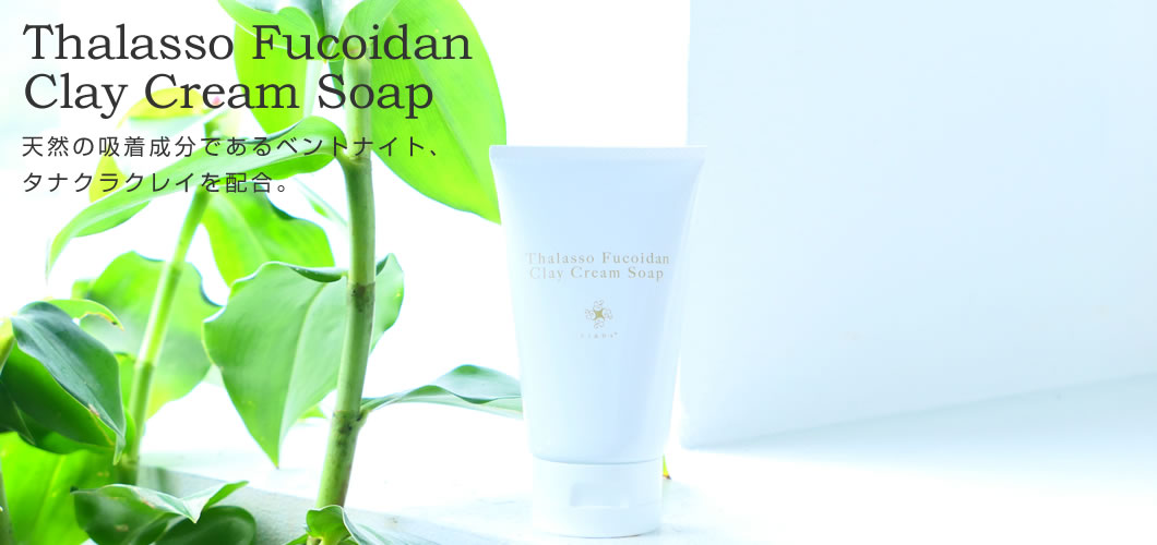 Thalasso Fucoidan Clay Cream Soap タラソ・フコイダン クレイクリームソープ 120g