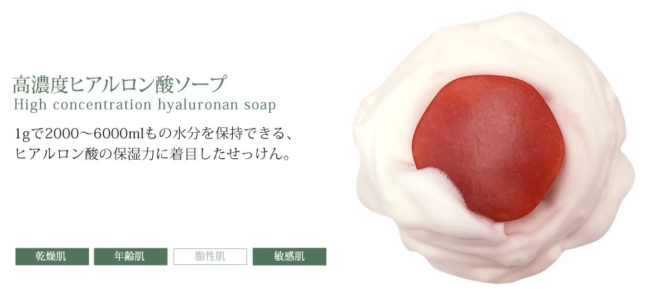 高濃度ヒアルロン酸ソープ 100g