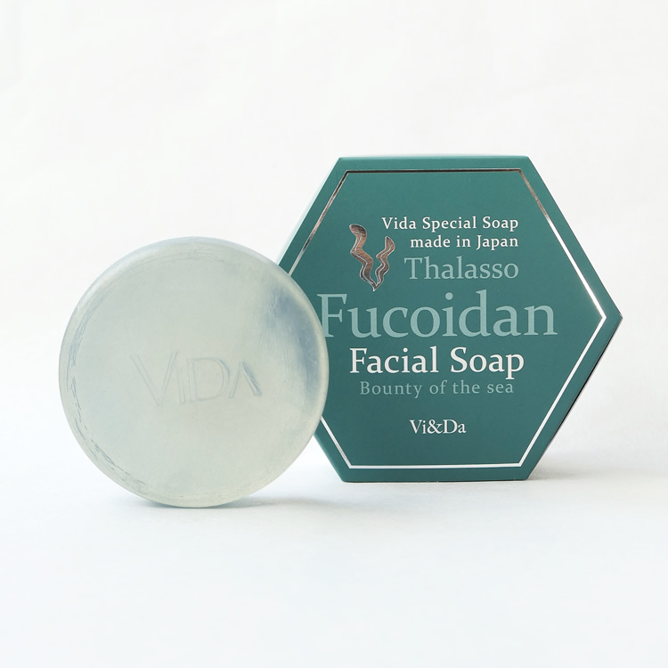 Thalasso Fucoidan Clay Cream Soap タラソ・フコイダン フェイシャルソープ 100g タラソフコイダン フェイシャルソープ 鉄腕ダッシュ 鉄腕DASH　ぬるぬる ヌルヌル ぬるぬる選手権 ヌメヌメ選手権 テレビ 海藻 もずく わかめ こんぶ 泥 洗顔 テレビ紹介 ミネラル ふこいだん ベントナイト ザ!鉄腕!DASH!!